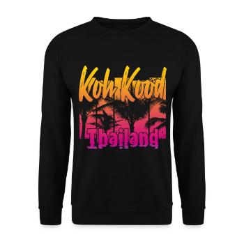 Koh Kood Thaïlande - Sweat-shirt Unisexe - noir - Devant - Alina (178cm) & Michal (187cm)