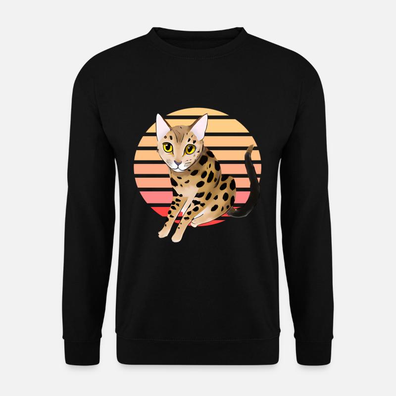 Chat léopard - Sweat-shirt Unisexe - noir
