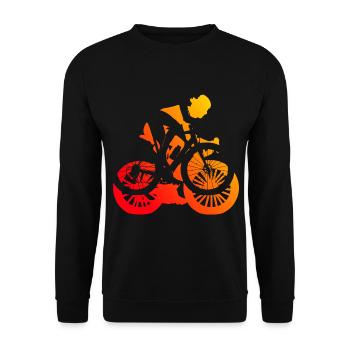 Vélo de route Hommes Vélo de route Femme Cyclisme sur route - Sweat-shirt Unisexe - noir - Devant - Alina (178cm) & Michal (187cm)
