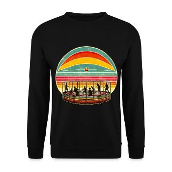 Gaga Ball Dodgeball Gagaball Player Gaga Ball - Unisex Sweatshirt - black - Front - Alina (178cm) & Michal (187cm)