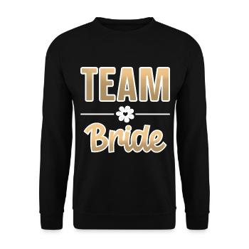 Équipe Bride Bachelorette - Sweat-shirt Unisexe - noir - Devant - Alina (178cm) & Michal (187cm)