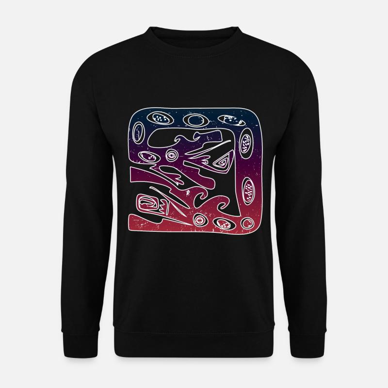 Double Dragon Aboriginal Austrialien Down Under - Unisex Pullover - Schwarz