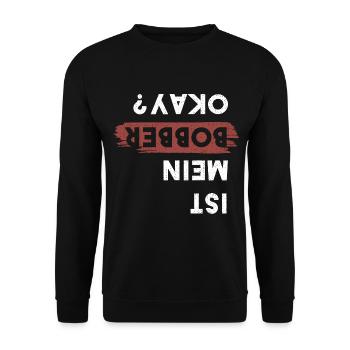 Ist Mein Bobber Okay Motorradfahrer Biker Motorrad - Unisex Pullover - Schwarz - Vorne - Alina (178cm) & Michal (187cm)