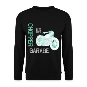 Bikers, motorcyclists - Unisex Sweatshirt - black - Front - Alina (178cm) & Michal (187cm)
