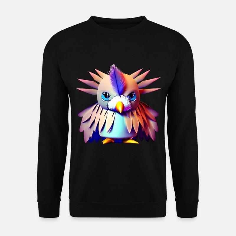 Polygon Vogel - Unisex Pullover - Schwarz