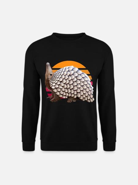 Cute pangolin design - Unisex Sweatshirt - black