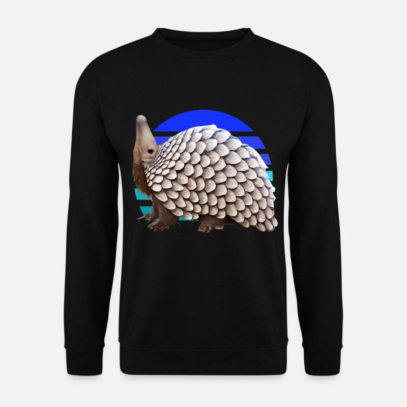 Conception de pangolin mignon - Sweat-shirt Unisexe - noir