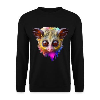 Tarsier Design - Unisex Pullover - Schwarz - Vorne - Alina (178cm) & Michal (187cm)