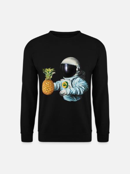 Pineapple Astronaut - Unisex Sweatshirt - black