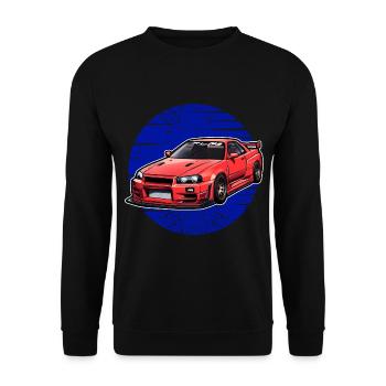 Jdm Halloween edition / Tuning Mechanic Costume - Unisex Sweatshirt - black - Front - Alina (178cm) & Michal (187cm)