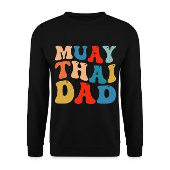 Papa Muay Thai - Sweat-shirt Unisexe - noir - Devant - Alina (178cm) & Michal (187cm)