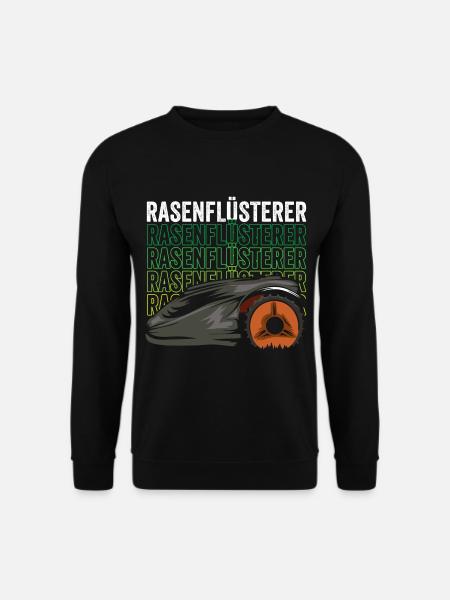 Rasenflüsterer Mähroboter - Unisex Pullover - Schwarz