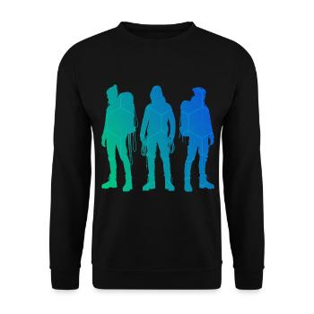 Bloc Escalade Femmes Escalade Hommes - Sweat-shirt Unisexe - noir - Devant - Alina (178cm) & Michal (187cm)