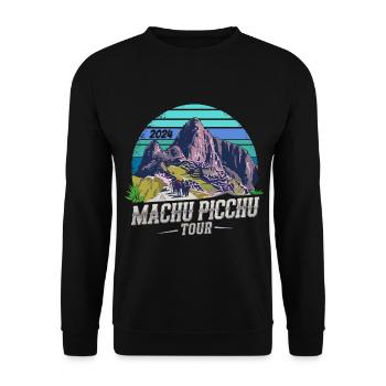 Visite du Machu Picchu 2024 (Garantie du prix le plus bas) - Sweat-shirt Unisexe - noir - Devant - Alina (178cm) & Michal (187cm)