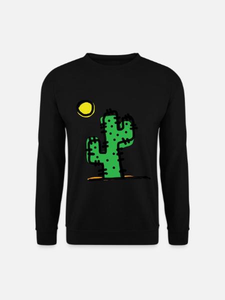 Single cactus - Unisex Sweatshirt - black