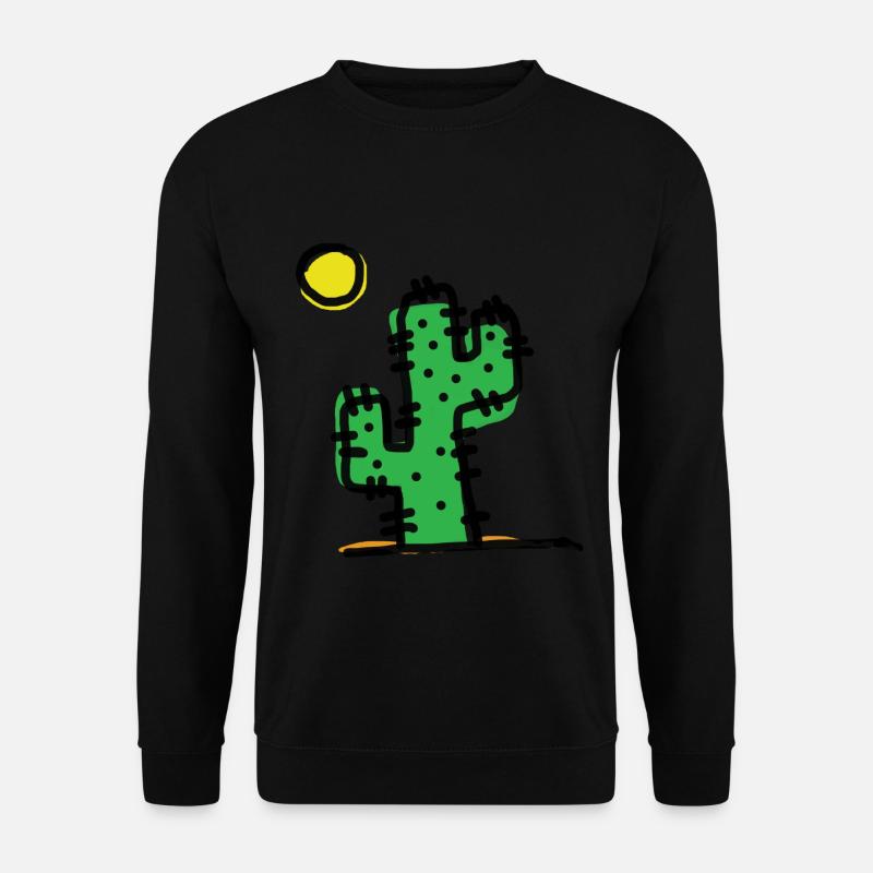 Single cactus - Unisex Sweatshirt - black