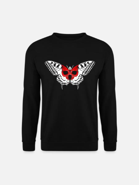 Totenkopf Falter - Unisex Pullover - Schwarz
