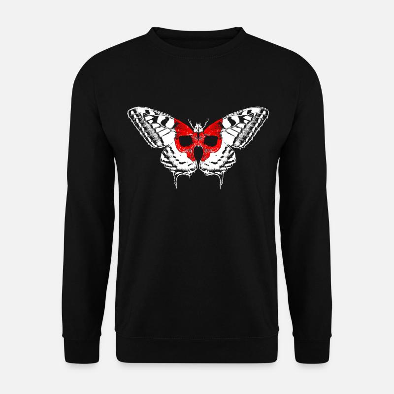 Skull Butterfly - Unisex Sweatshirt - black