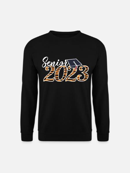 Senior 2023 Tiger Skin Graduate Graduation Geschenk - Unisex Pullover - Schwarz