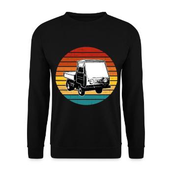 Multicar M25 Multicar Nouveaux camions Multricar - Sweat-shirt Unisexe - noir - Devant - Alina (178cm) & Michal (187cm)