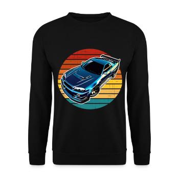 Jdm / Tuning / Turbocharger / Rims / Chiptuning - Unisex Sweatshirt - black - Front - Alina (178cm) & Michal (187cm)