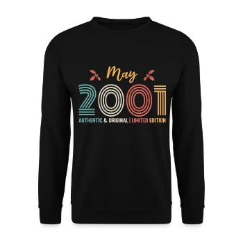 Mai 2001 anniversaire Mai 2001 rétro - Sweat-shirt Unisexe - noir - Devant - Alina (178cm) & Michal (187cm)