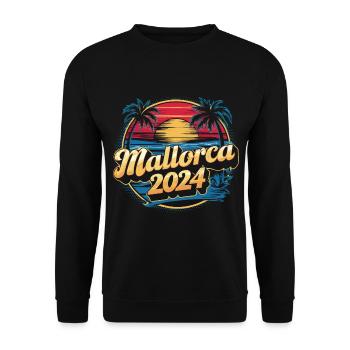 Majorque 2024 coucher de soleil - Sweat-shirt Unisexe - noir - Devant - Alina (178cm) & Michal (187cm)