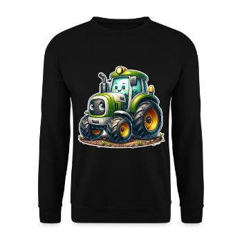 Traktor - Unisex Pullover - Schwarz - Vorne - Alina (178cm) & Michal (187cm)
