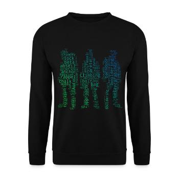 Grimpeur Homme Grimpeur Bloc Grimpeur Femme - Sweat-shirt Unisexe - noir - Devant - Alina (178cm) & Michal (187cm)