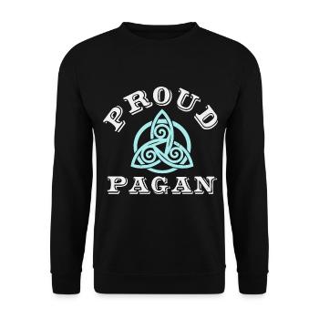 Wiccan sorcière Wicca païen Pagan - Sweat-shirt Unisexe - noir - Devant - Alina (178cm) & Michal (187cm)