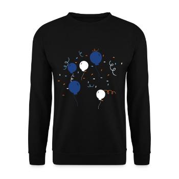 Ballons colorés - Sweat-shirt Unisexe - noir - Devant - Alina (178cm) & Michal (187cm)