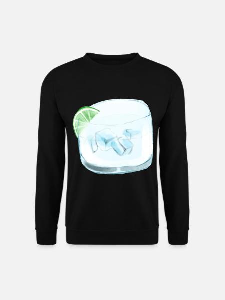 Glaçons verre verre - Sweat-shirt Unisexe - noir