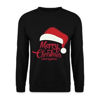 Santa Claus, merry christmas - Unisex Sweatshirt - black - Front - Alina (178cm) & Michal (187cm)