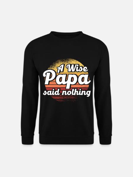 Clever Father Dad Papa - Unisex Sweatshirt - black