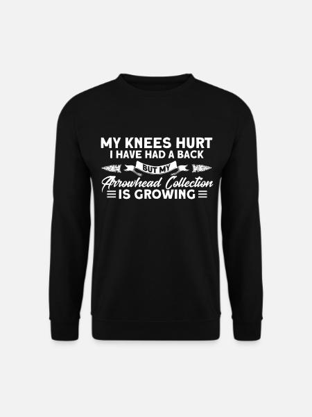 Flint Arrowhead Hunter Artifact Gift - Unisex Sweatshirt - black