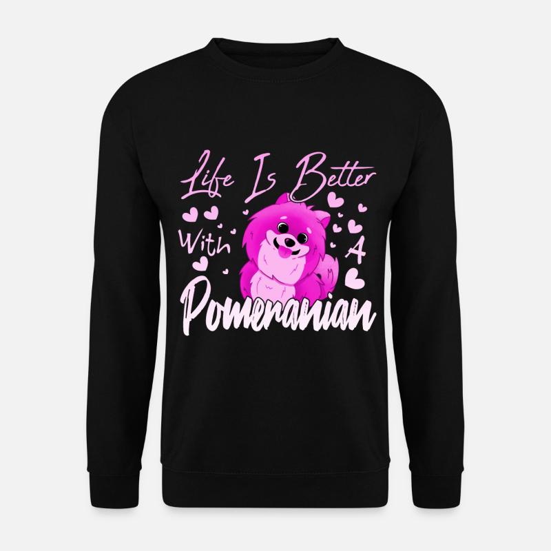 Pomeranian lovers - Unisex Sweatshirt - black