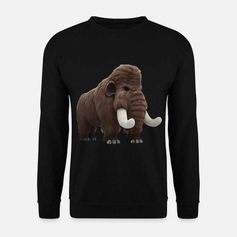 Realistisches Mammut - Unisex Pullover - Schwarz