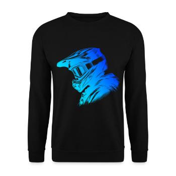 MTB Men Cycling Cyclist Cycling Mountainbi - Unisex Sweatshirt - black - Front - Alina (178cm) & Michal (187cm)