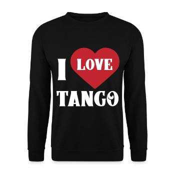 Tango Tanzen Hobby - Unisex Pullover - Schwarz - Vorne - Alina (178cm) & Michal (187cm)