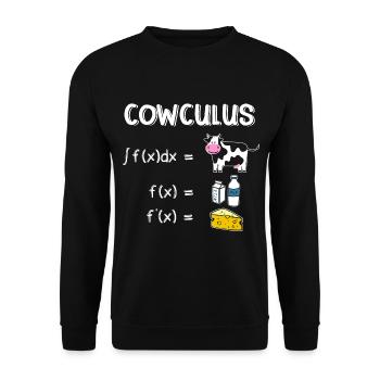 Maths drôles Proverbes Prof de maths - Sweat-shirt Unisexe - noir - Devant - Alina (178cm) & Michal (187cm)