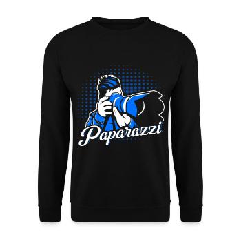 Cadeau cameraman pour photographe - Sweat-shirt Unisexe - noir - Devant - Alina (178cm) & Michal (187cm)