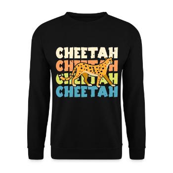 Cheetah Whisperer Gardien de la faune - Sweat-shirt Unisexe - noir - Devant - Alina (178cm) & Michal (187cm)