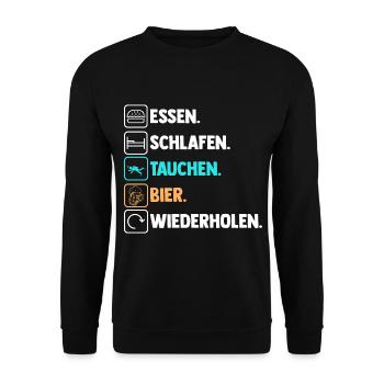 Schullehrerin Lehrerin - Unisex Pullover - Schwarz - Vorne - Alina (178cm) & Michal (187cm)