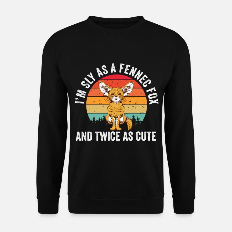 Fennek-füchse, Schlauer, Süßer - Sweat-shirt Unisexe - noir