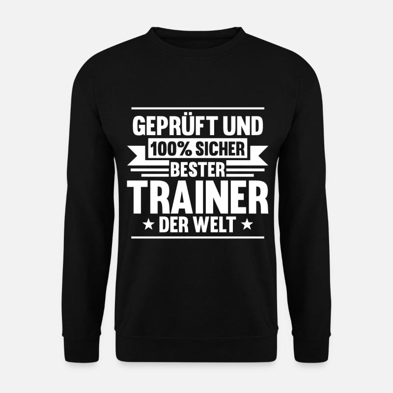 Bester Trainer Der Welt - Unisex Pullover - Schwarz