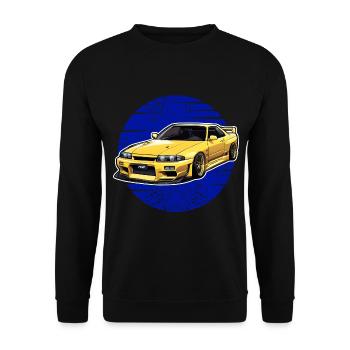 Jdm Halloween edition / Tuning Mechanic Costume - Unisex Sweatshirt - black - Front - Alina (178cm) & Michal (187cm)