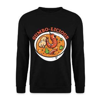 Gumbo Lovers Foodie Louisiane Manger Cuisine Cajun - Sweat-shirt Unisexe - noir - Devant - Alina (178cm) & Michal (187cm)