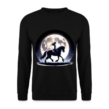Quarter Horse Girl - Unisex Sweatshirt - black - Front - Alina (178cm) & Michal (187cm)