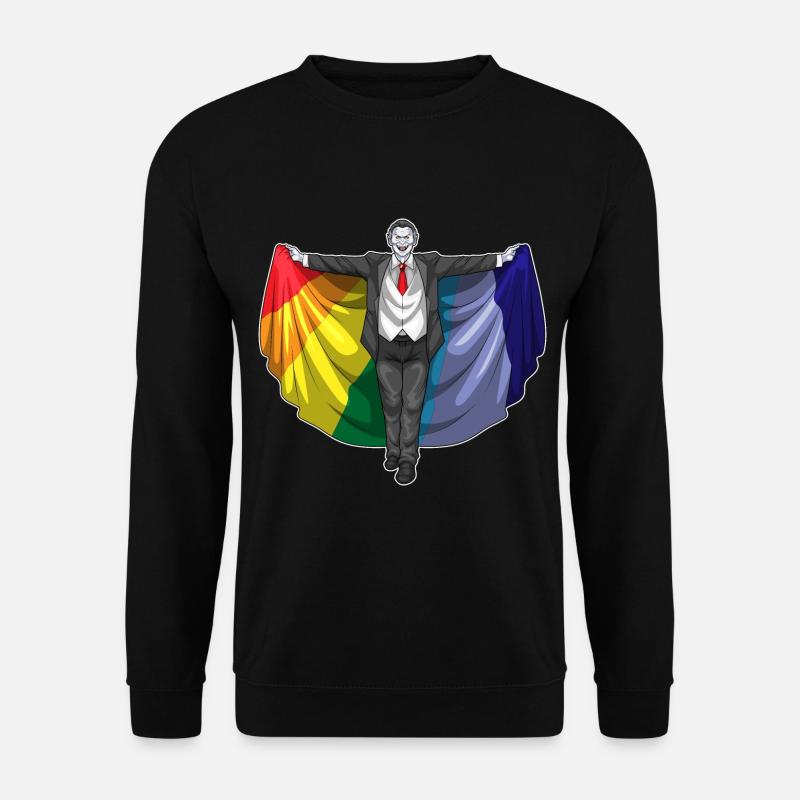Vampire Halloween Rainbow Cloak - Unisex Sweatshirt - black