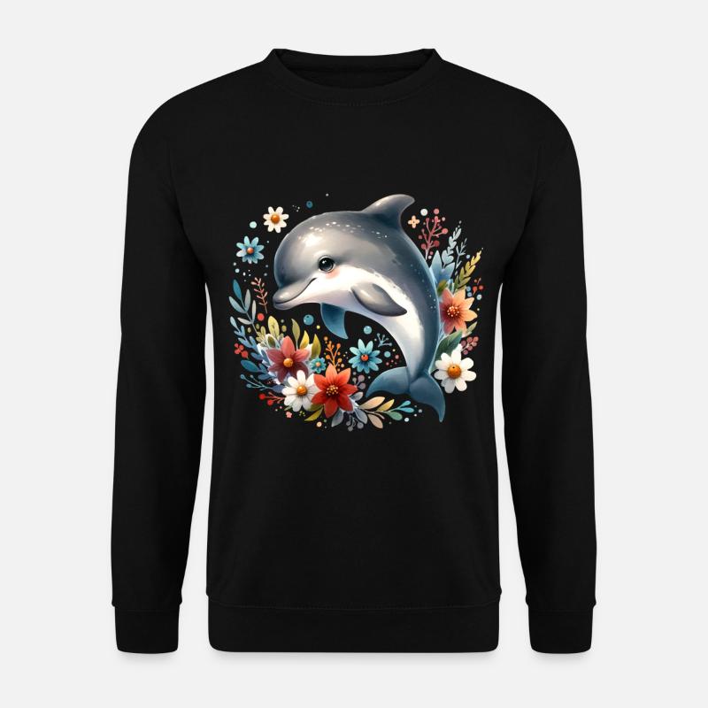 Dauphin - Sweat-shirt Unisexe - noir